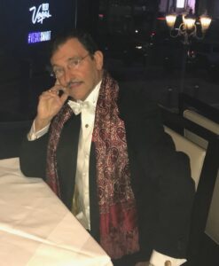 The Duke at a table
