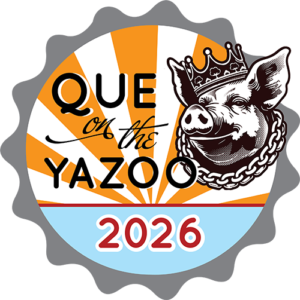 Que on the yazoo logo