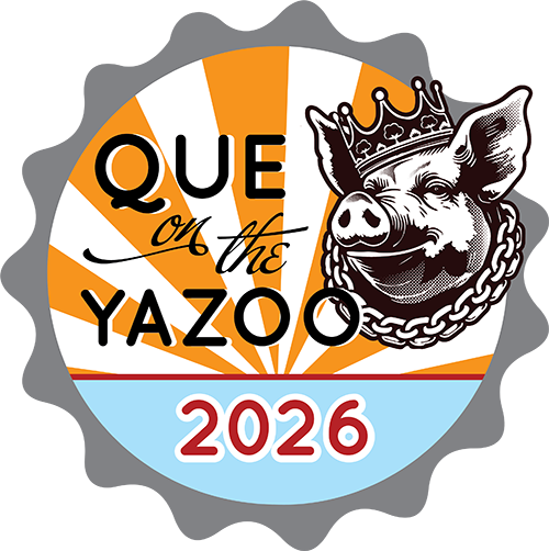 Que on the yazoo logo